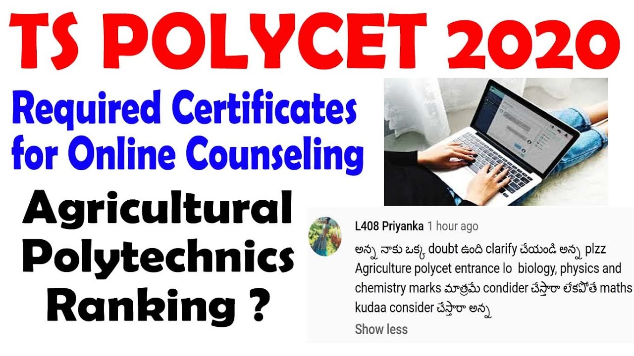 TS POLYCET 2020 Counseling Required Certificates | Agricultural Polytechnics Ranking ?