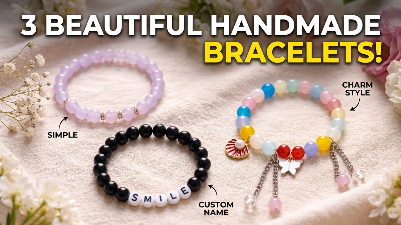 Simple Bracelet vs Name Bracelet vs Charm Bracelet 💎 Handmade Bead Collection