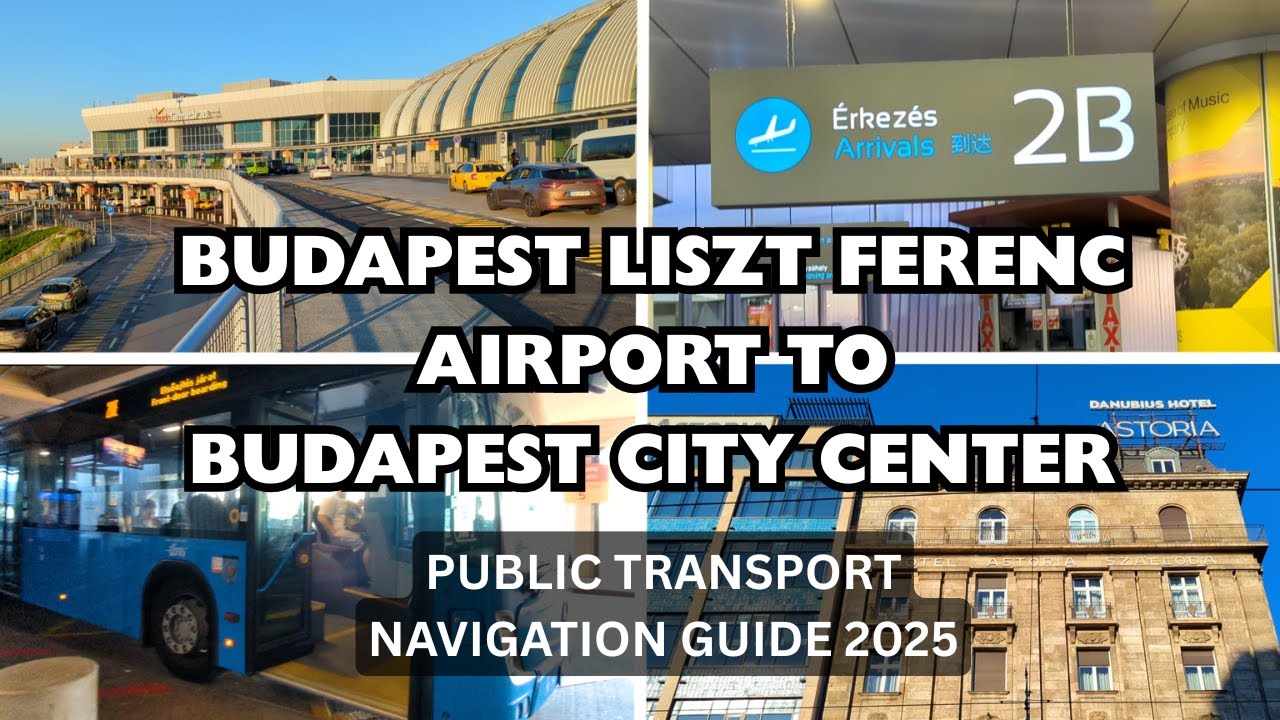 Navigate YOURSELF From Liszt Ferenc Airport (Budapest) To The City Center || Real Time Guide