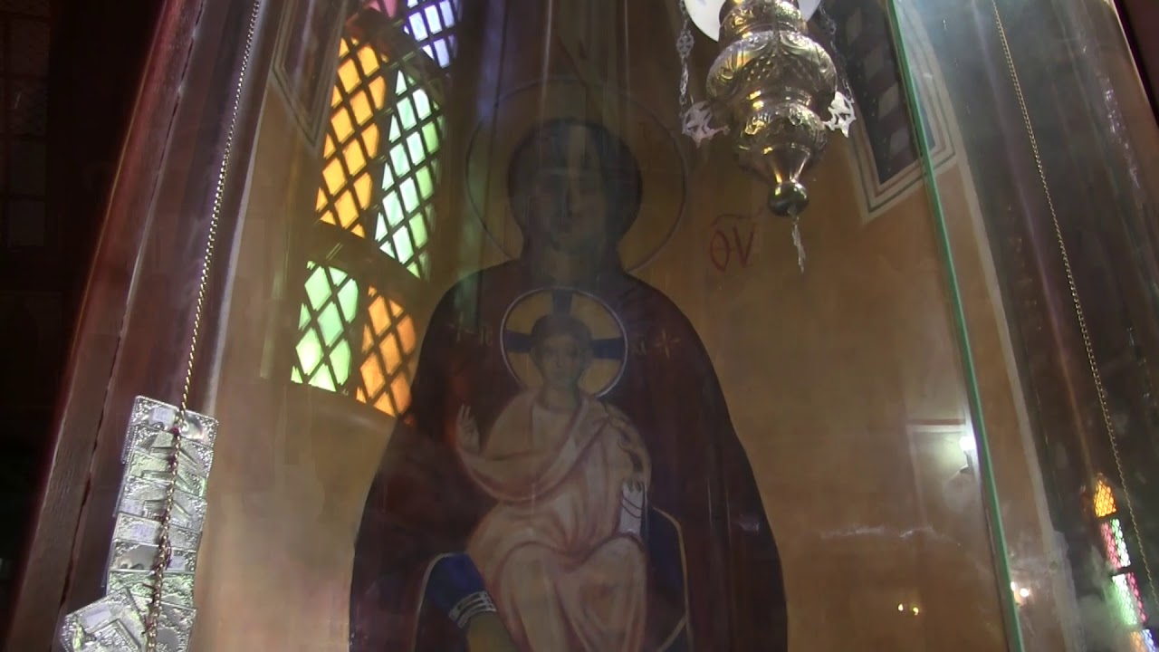 Pelerini la Cana Galileii - Biserica construită deasupra casei mirelui din Cana - August 2019