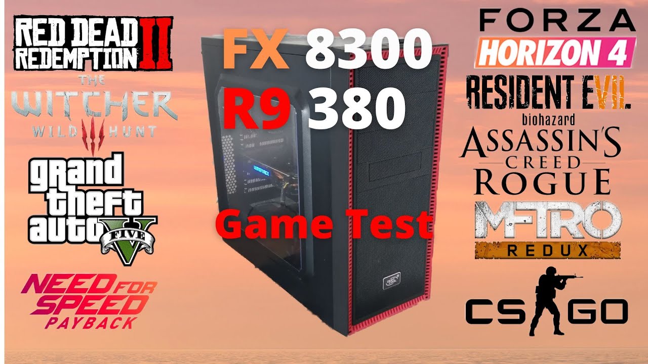 AMD FX 8300 & R9 380 game test