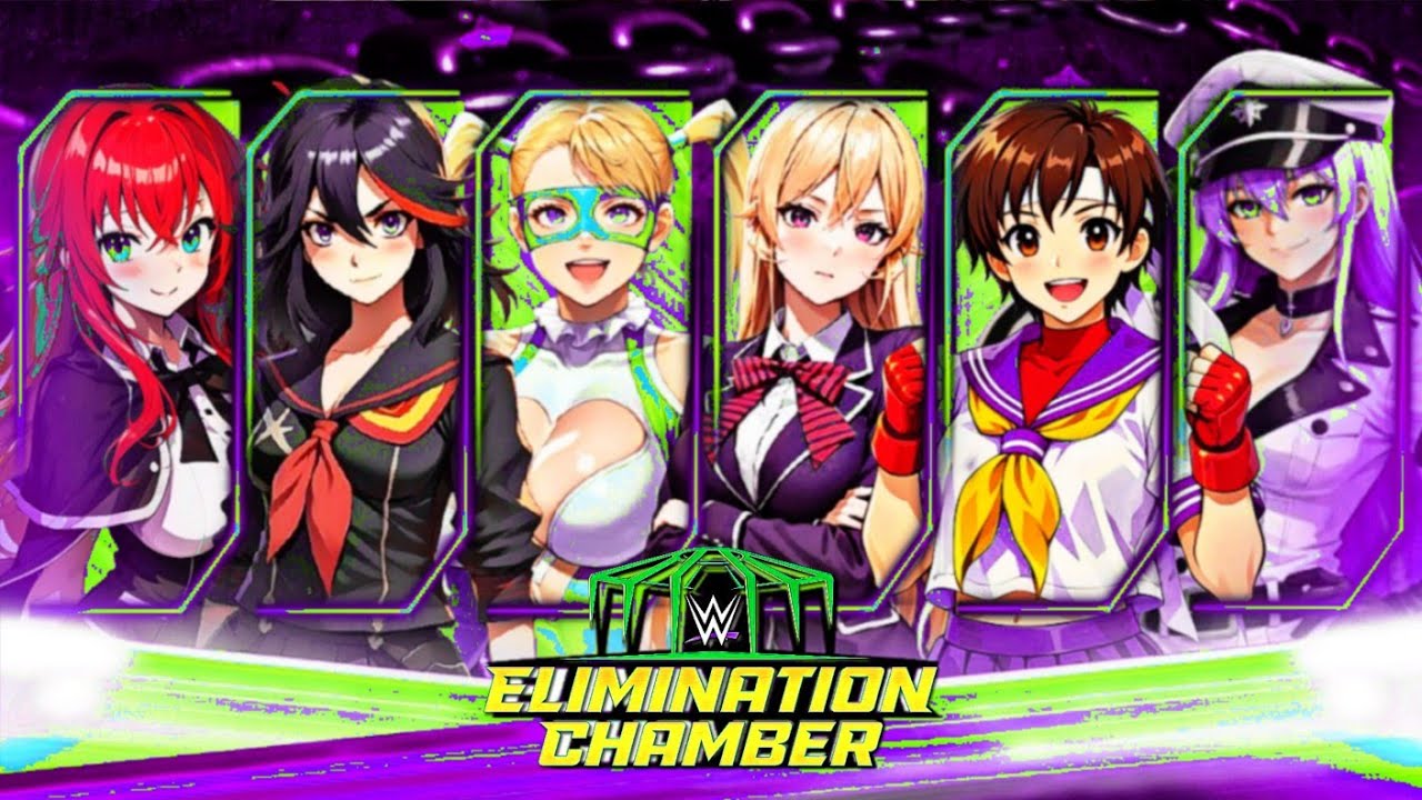 Rias vs Erina vs Esdeath vs Ryuko vs Sakura vs Rainbow|Elimination Chamber|Wwe 2k23|