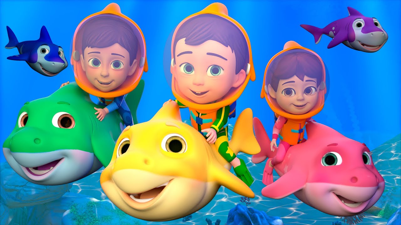 Baby Shark Dance and Octopus Chase | Newborn Nursery Rhymes & Kids Songs