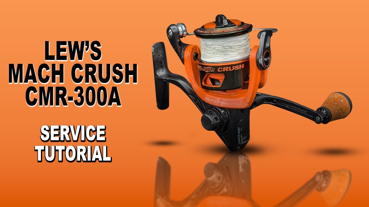 Рыболовная катушка Lew's Mach Crush Spinner &mdash; как разобрать, обслужить и собрать