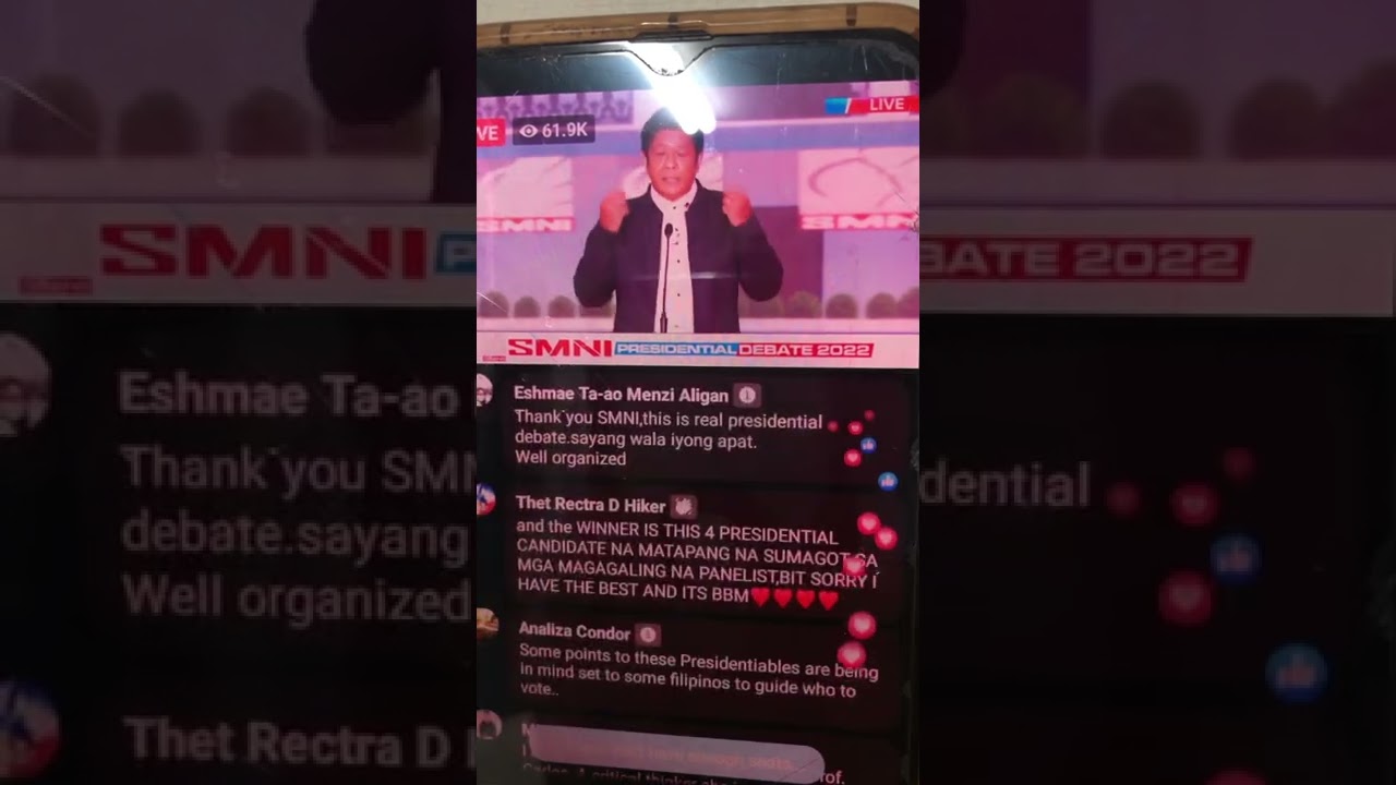 BBM LIVE PRESIDENTIAL DEBATE 2022 