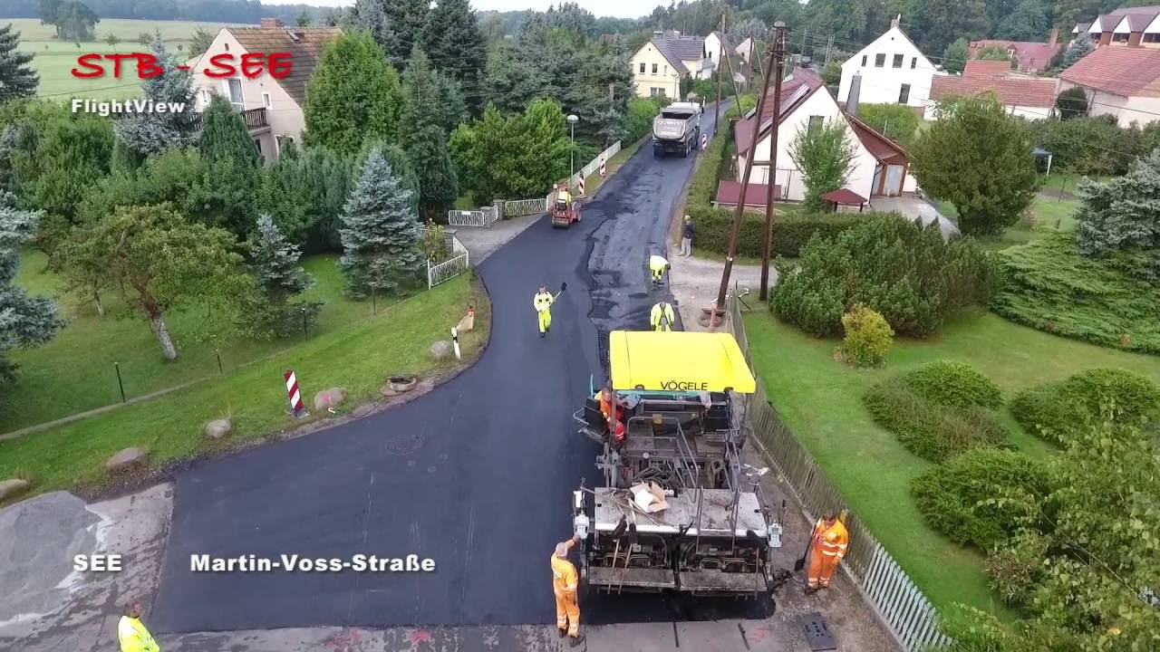 FlightView - STB See - Baustelle Niesky OT See Martin-Voss- Stra&szlig;e