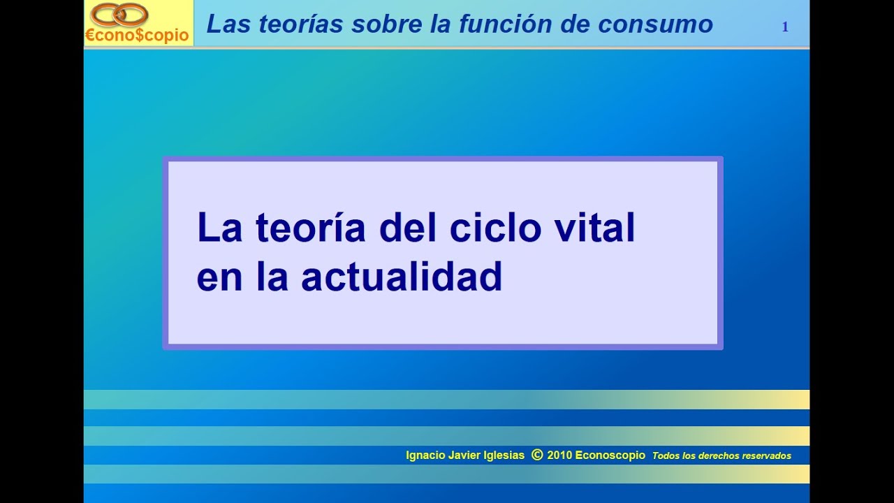La teoría del ciclo vital de Modigliani en la actualidad Parte 1de2