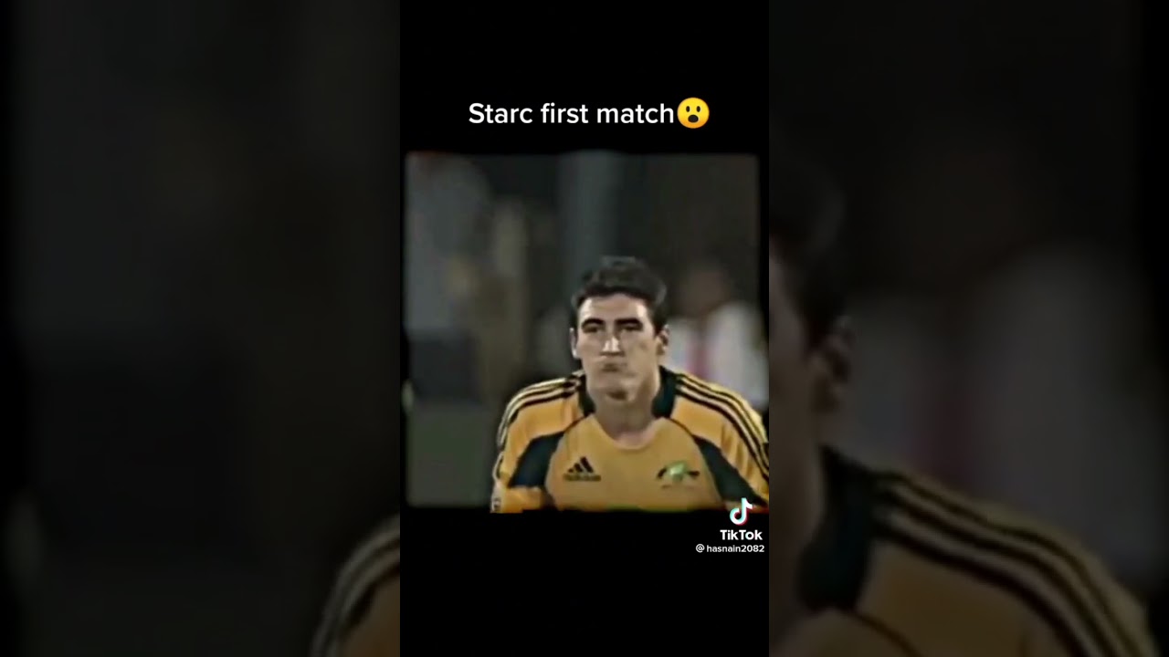 Mitchell Starc first match against India 😎....