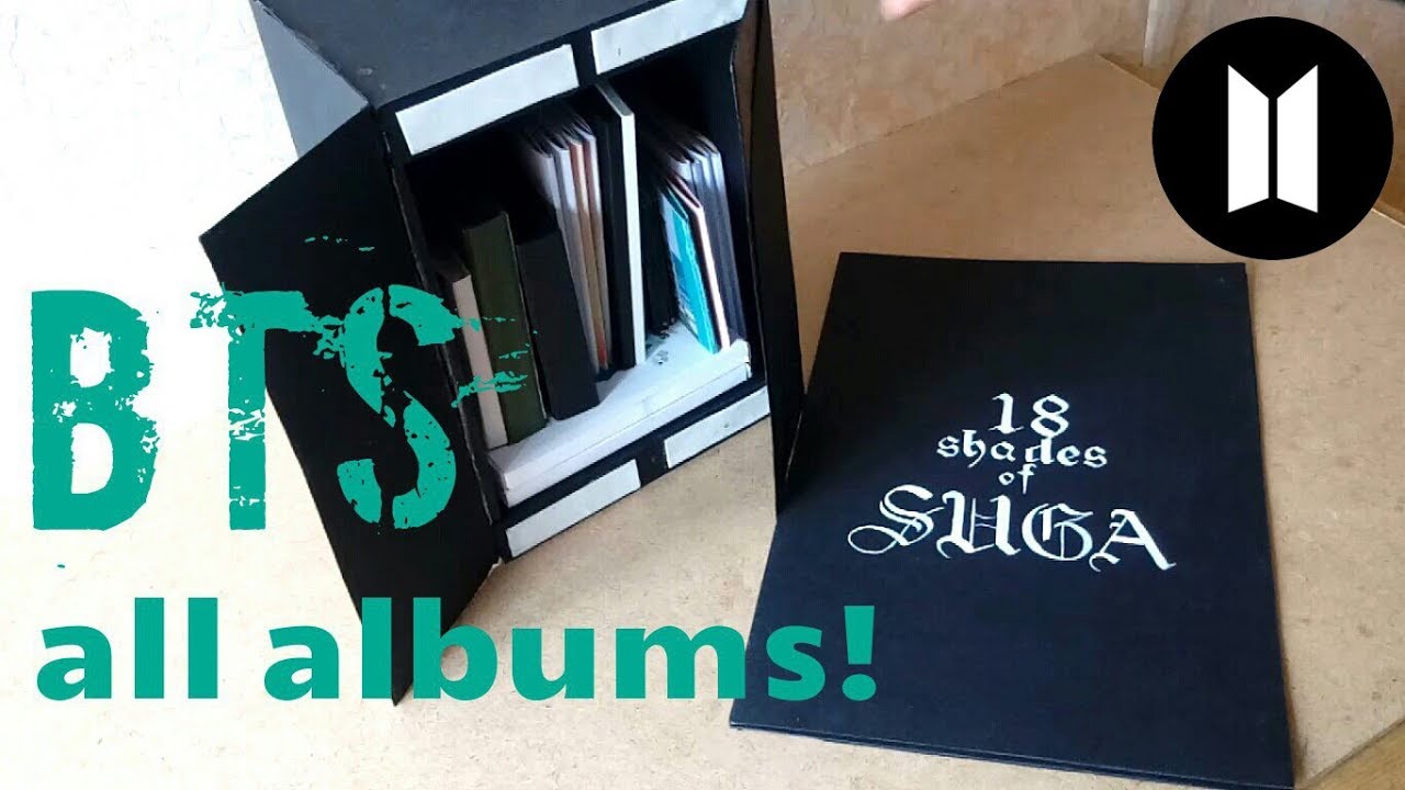 A handmade version of BTS albums (with Suga cards)