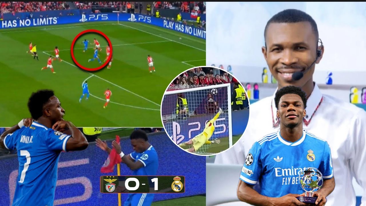 BENFICA 0-1 REAL MADRID VINICIUS BRIYE 💥 LI KRAZE STAD LA PLAT AK YON GWO GOL VIN NOU TANDE KOZE YO.