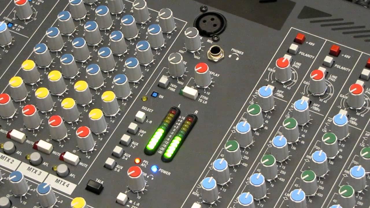 Setting vocal gain using an analog console (A&H GL-2400)