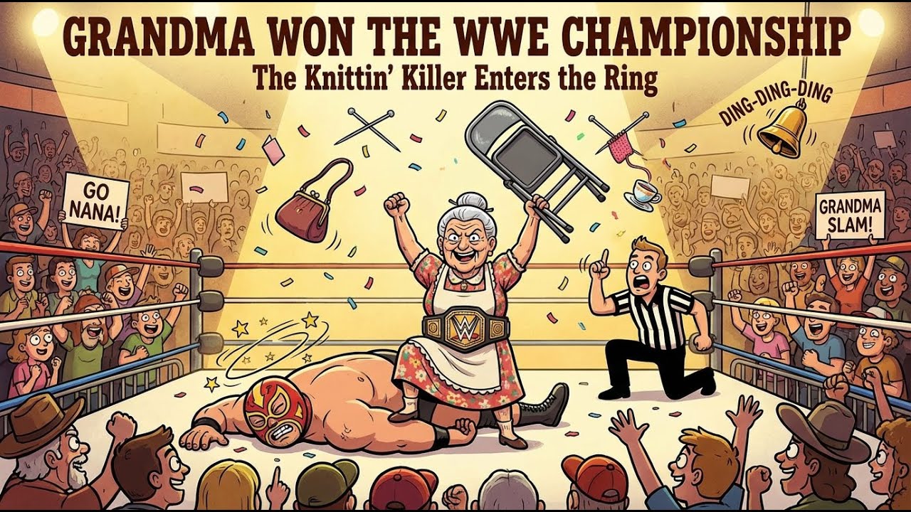 Grandma Won the WWE Championship Belt (Official Lyric Video) - Funny Country Song 👵🥊🏆