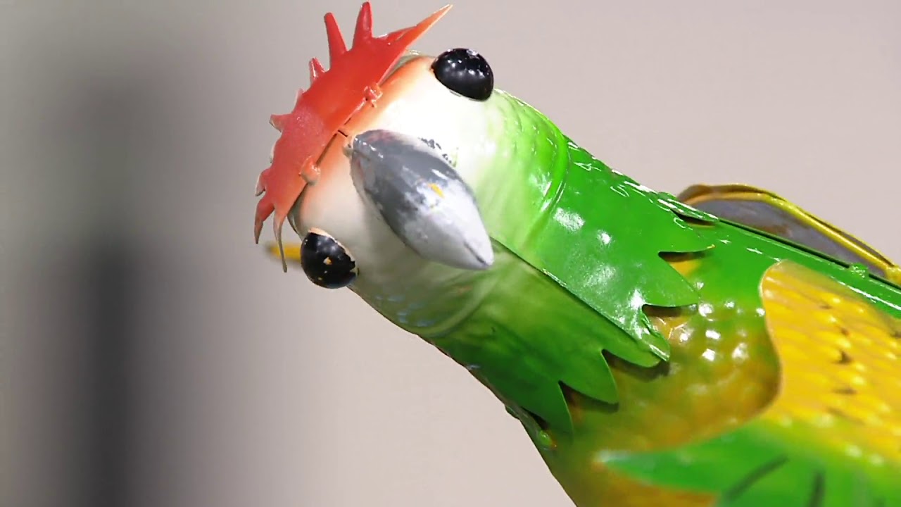Colorful Metal Bird Balancer Garden Stake on QVC