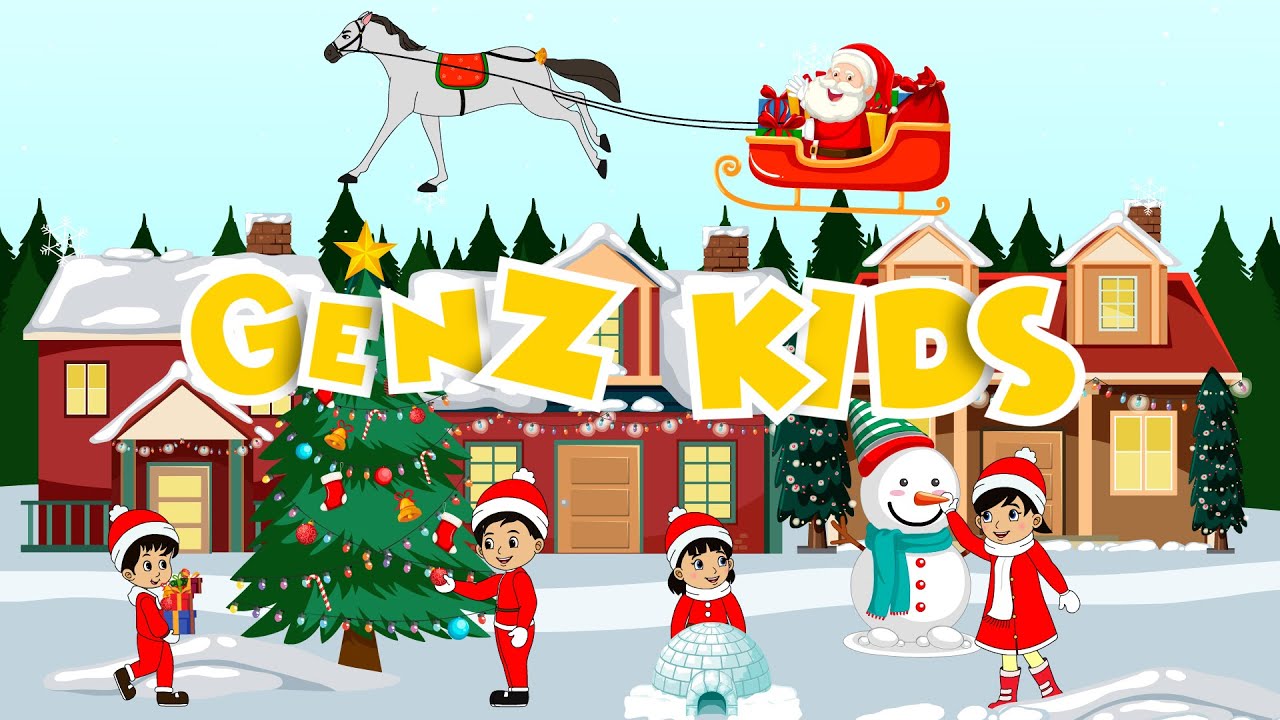 Jingle Bells Songs  | GENZ-KIDS Nursery Rhymes & Kids Story #nurseryrhymes  #baby #christmas