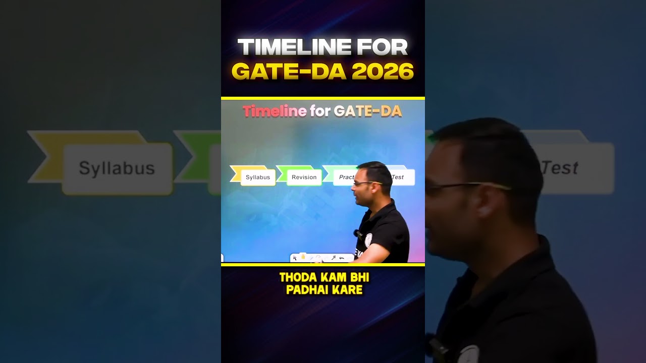How to Prepare Timeline for GATE DA #PW #GATE