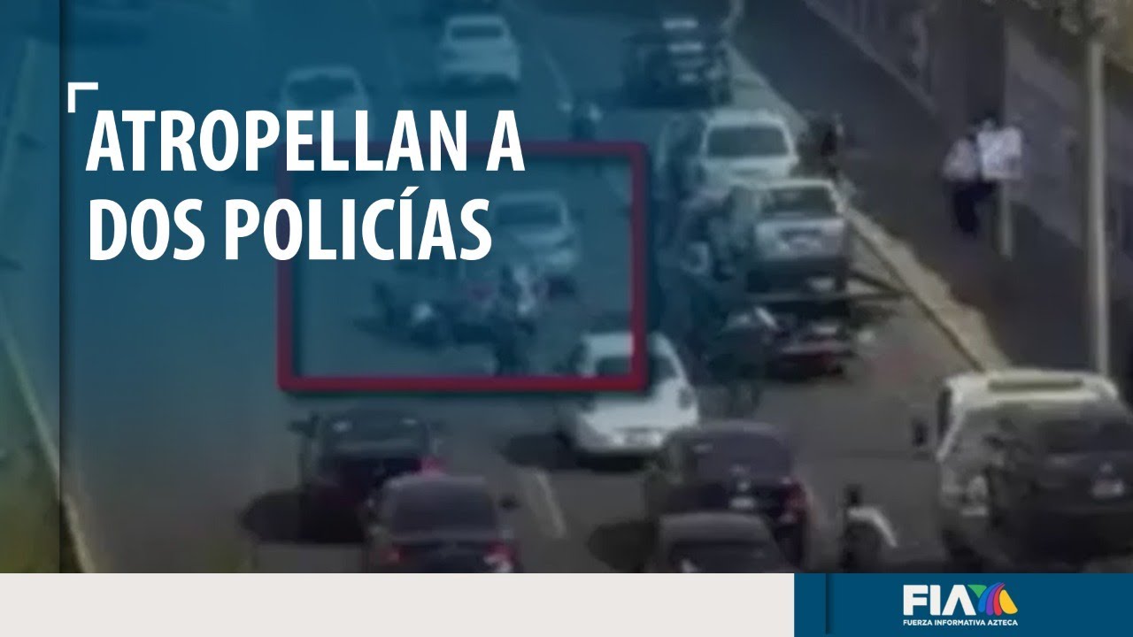 Conductor escapa y atropella a dos mujeres policías en Ecatepec, Edomex