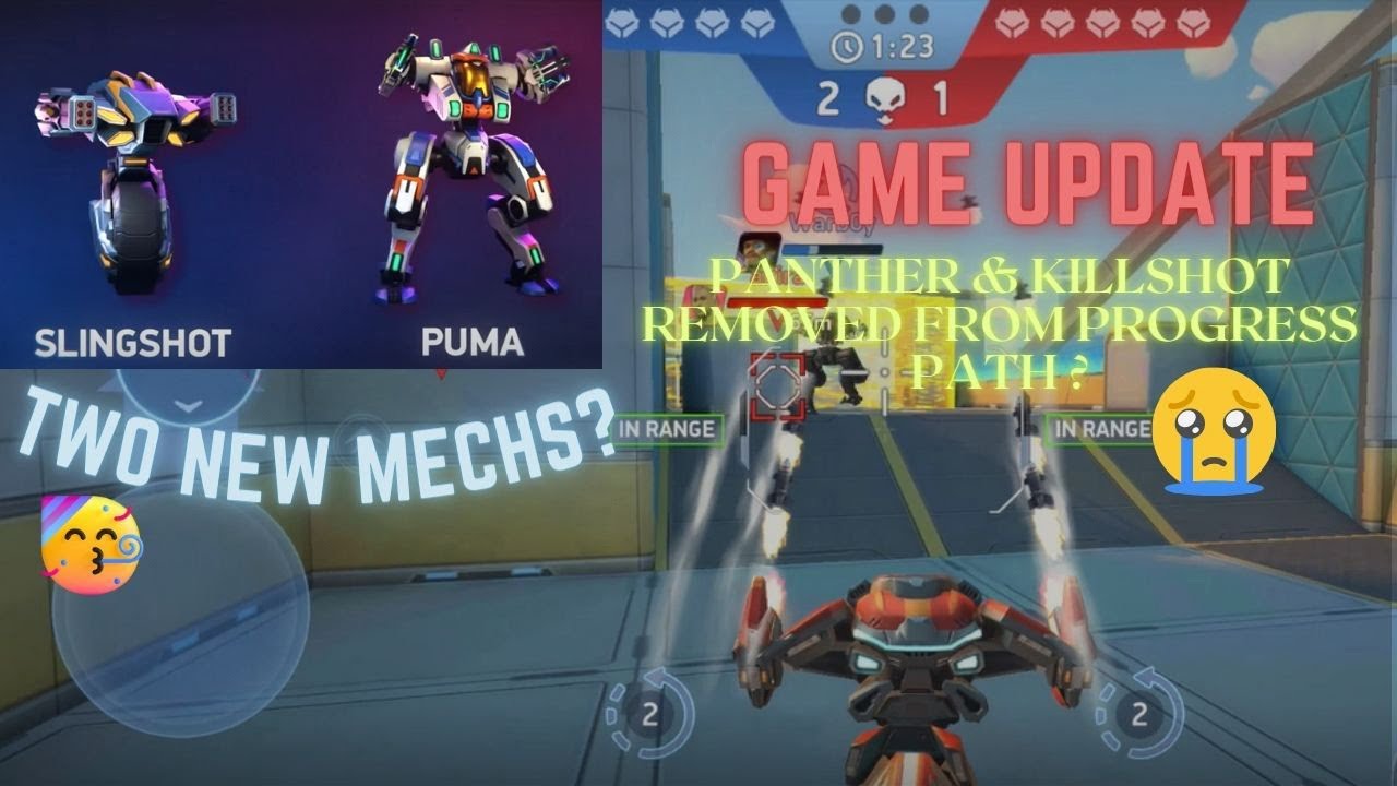 Mech & Weapon Grade Update New Mech Slingshot and Puma | Mech Arena Robot Showdown