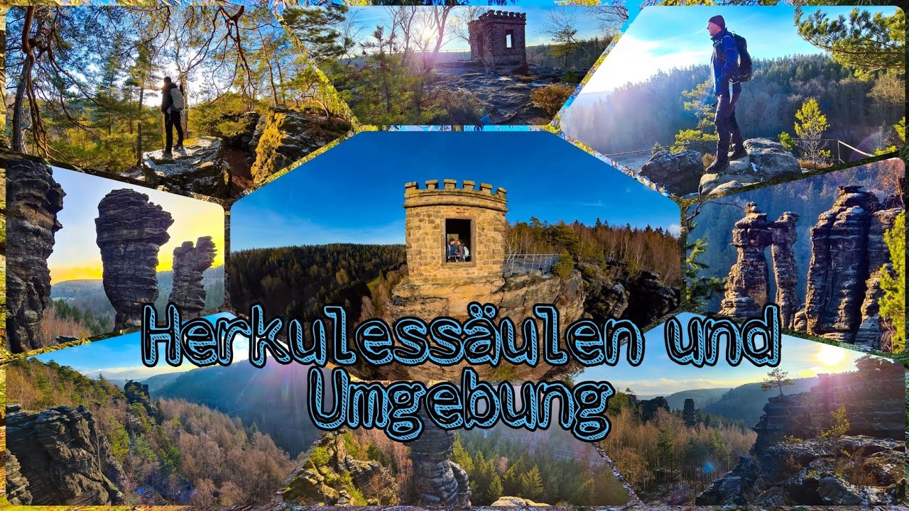 Die Herkulessäulen in Rosenthal-Bielatal. Wandern in der Sächsischen Schweiz.