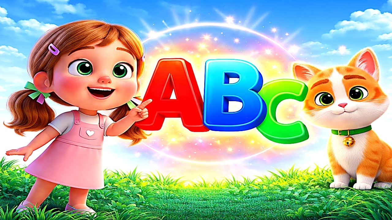 Leona Learns ABC (Part 1: A to H) | Alphabet Song & Letters for Kids