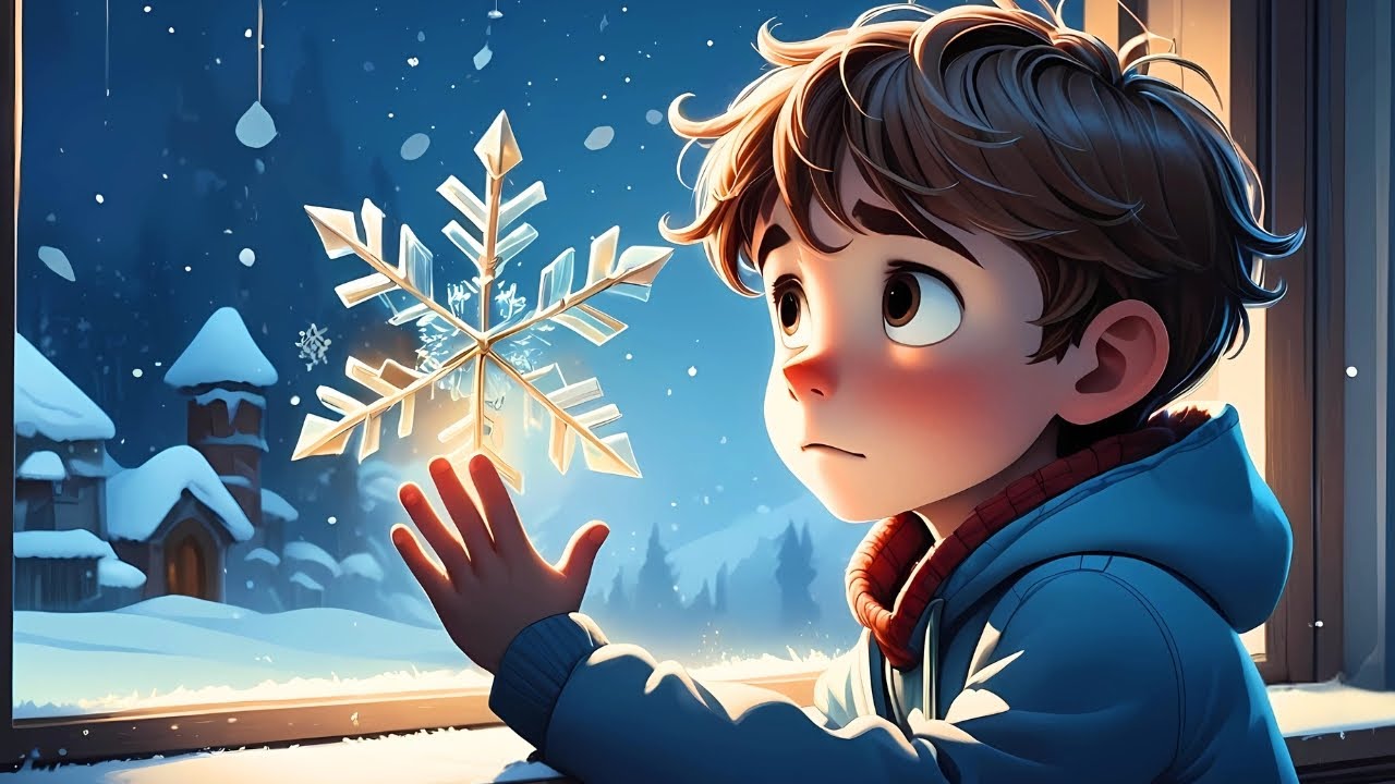 Julsaga om Lille Jonte och den Magiska Snöflingan ❄️ Saga om julen för Barn på Svenska 🎄
