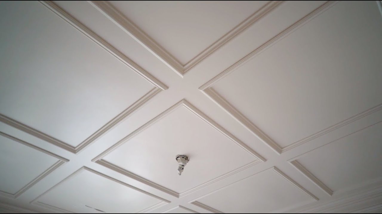 Decorative Ceiling Install - Trim Carpentry