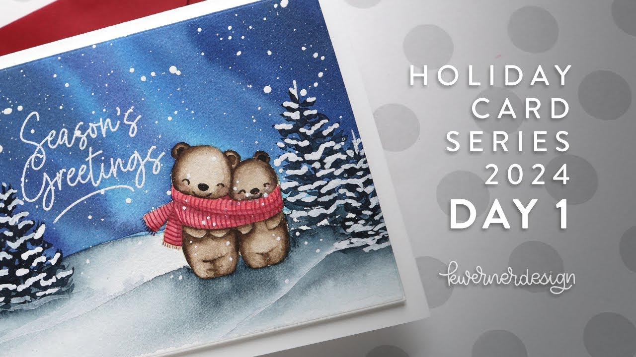 Holiday Card Series 2024 - Day 1 - Watercolor Winter Scene