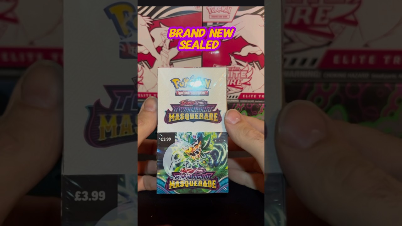 Brand New Sealed Pokemon Twilight Masquerade Half Booster Box 1st Packet Opening.