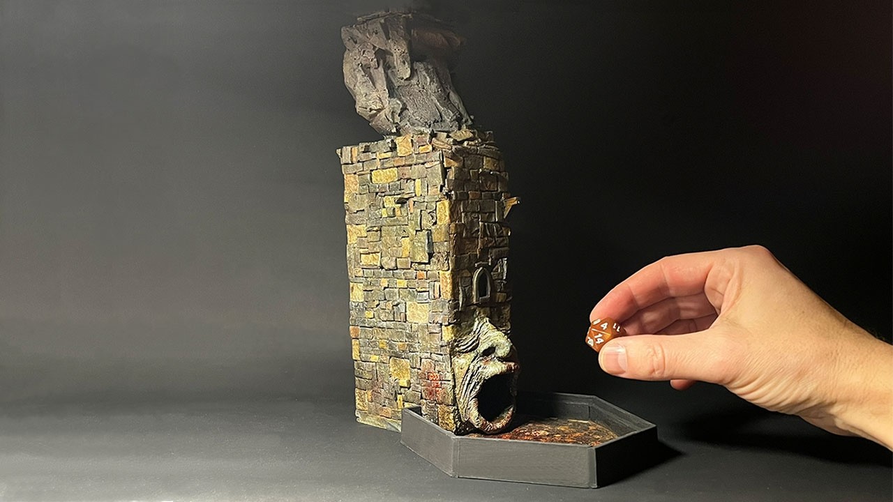 The Cursed Tower | A Truly Cursed DIY Dice Tower 💀🔥🎲