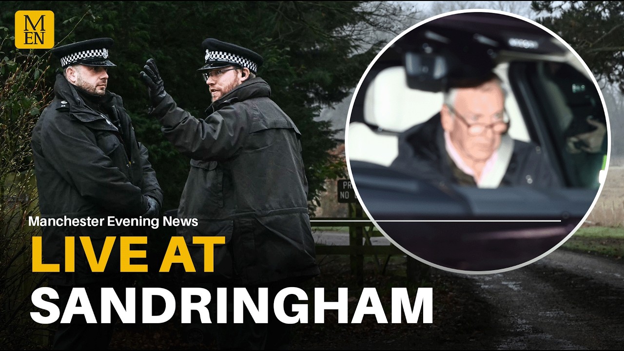 WATCH LIVE: King's Sandringham estate after Andrew Mountbatten-Windsor arrested