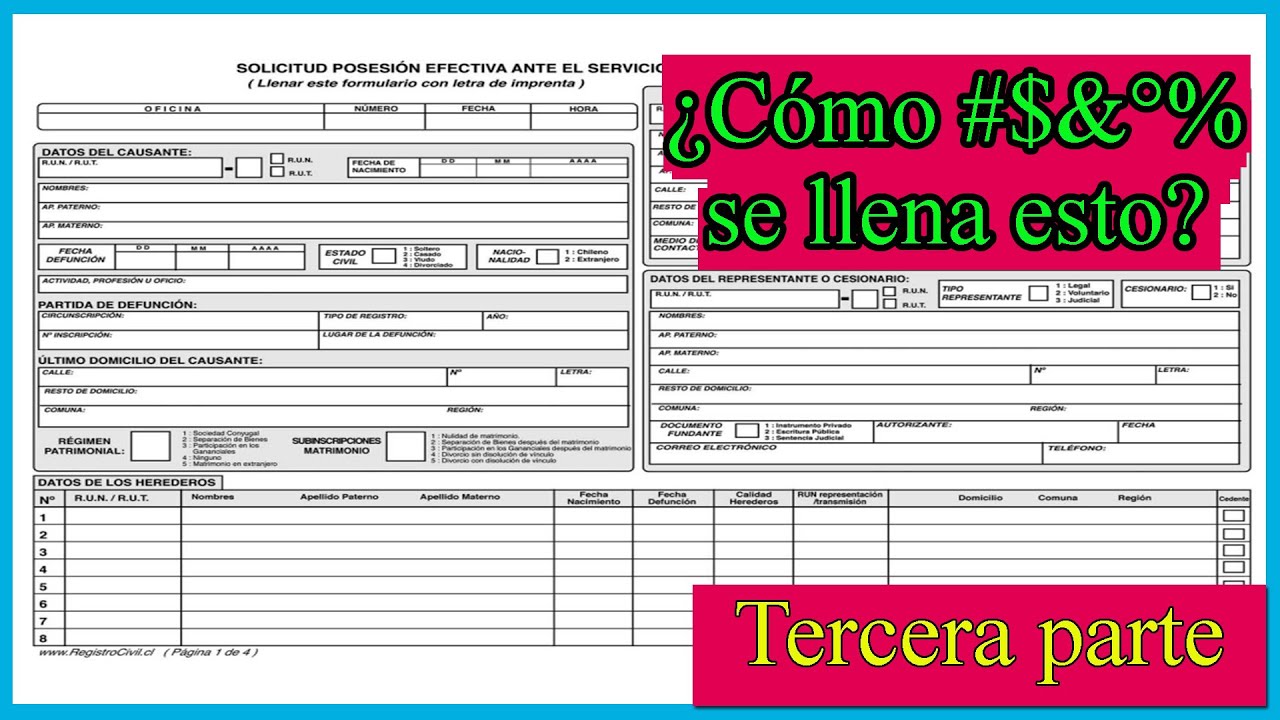 Tutorial cómo llenar formulario 