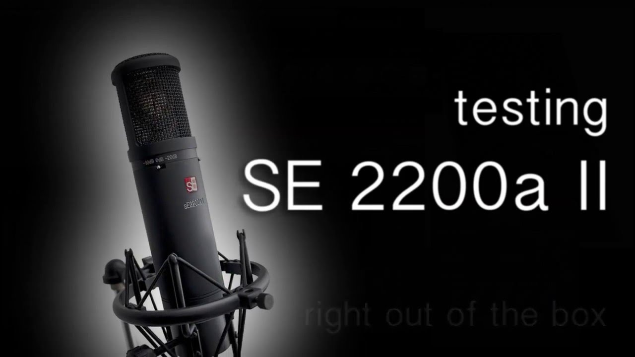 testing SE 2200a II mp - tracking acoustic guitar