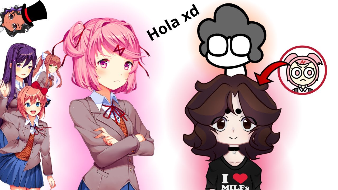 La ACTRIZ de VOZ de Natacha y Garabato 🇵🇪 CONOCEN a las DOKIS ( Part.1) | Gameplay DDLC part.4