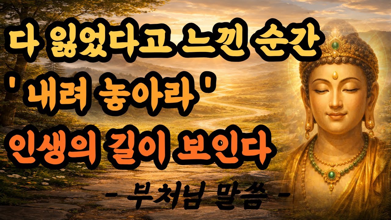 모든 것을 내려놓았을 때, 삶은 비로소 길을 보여준다 | 부처님 말씀 | 석가모니 가르침| 마음공부 |인생의 진리 |