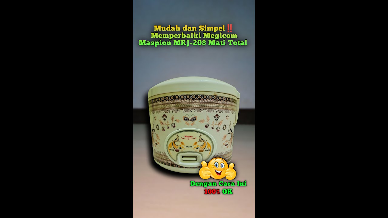 Mudah dan Simpel ‼️ Cara Memperbaiki Megicom Maspion MRJ-208 Mati Total