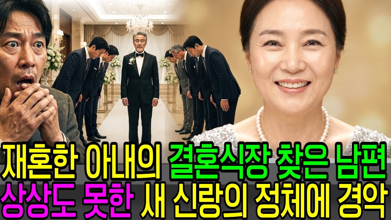 이혼 후 재혼한 아내의 결혼식장에서 새신랑 얼굴을 확인한 남편이 그 자리에서  기절초풍했습니다