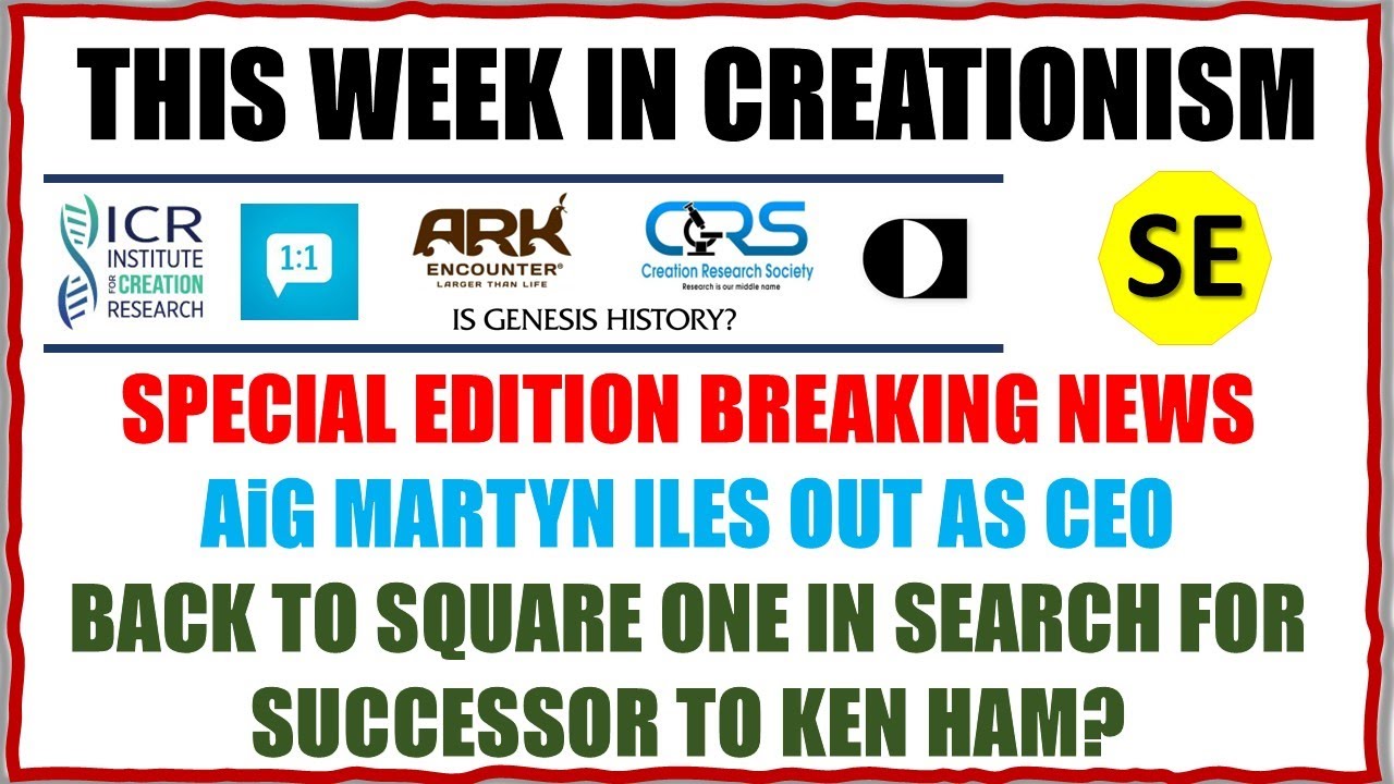 A Failed Transition: Ken Ham's Hand-Picked Successor, Martyn Iles, is OUT as CEO of AiG