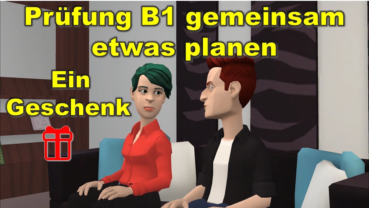 Экзамен B1 ( DTZ ) gemeinsam etwas planen | Ein Geschenk 🎁