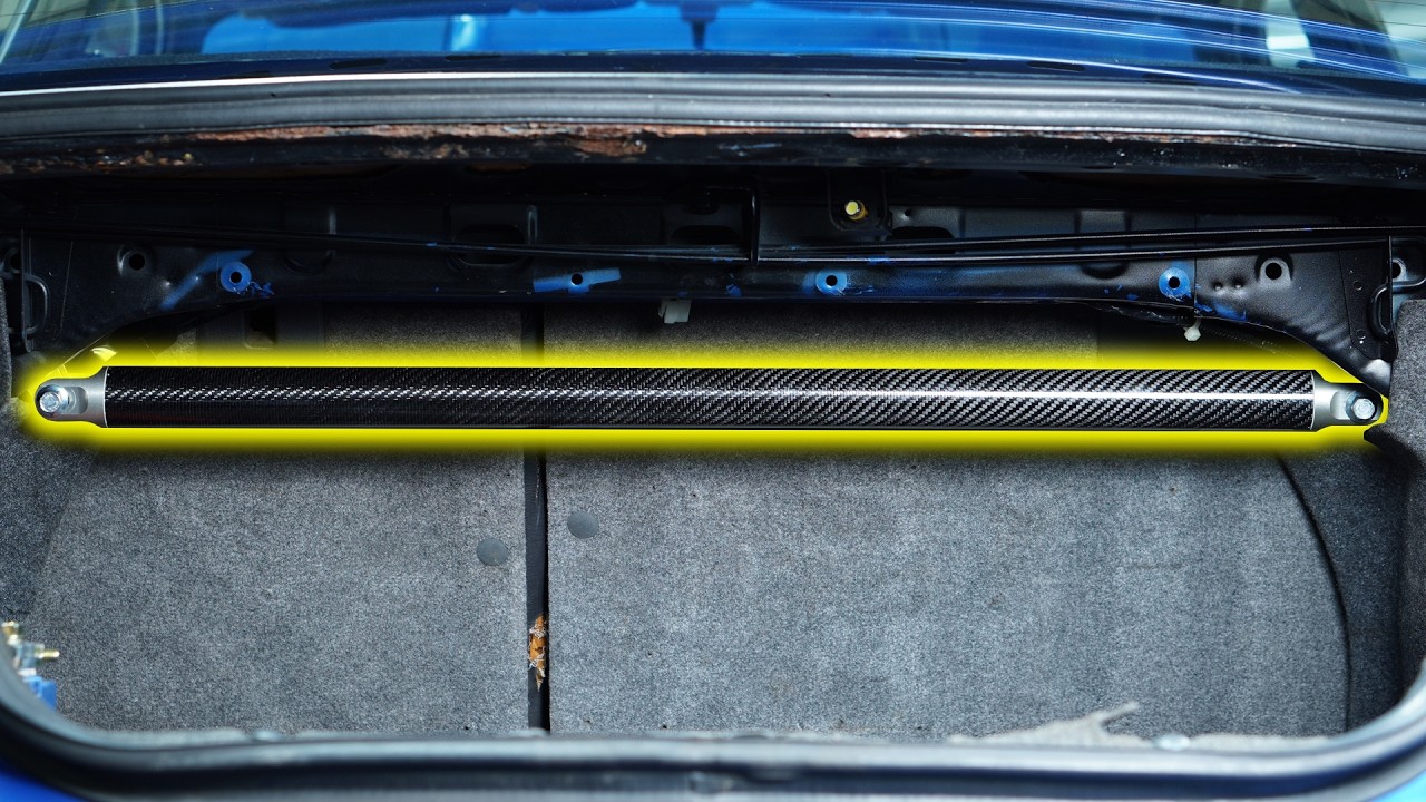 Rear strut bar and new BOV for the GC8