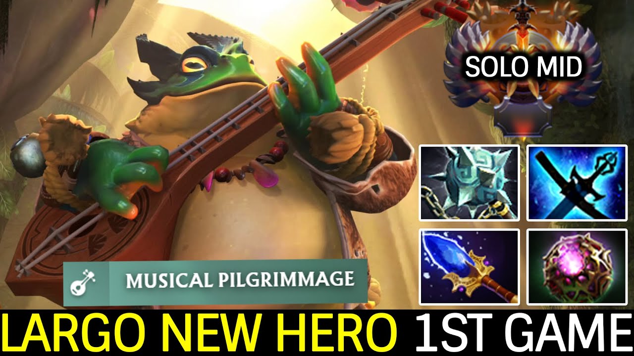 LARGO New Hero First Game by Immortal Rank Dota 2