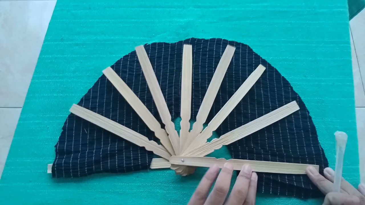 Cara membuat kipas dari kain perca #kreativitas #Diy #kerajinan