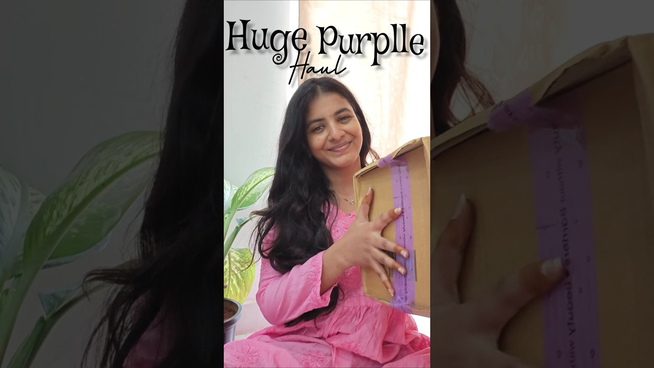 Huge Purplle Haul 💜 PurplleHaul #IHeartBeautySale#PurplleSale2025#haul#skincare#ytshorts#unboxing