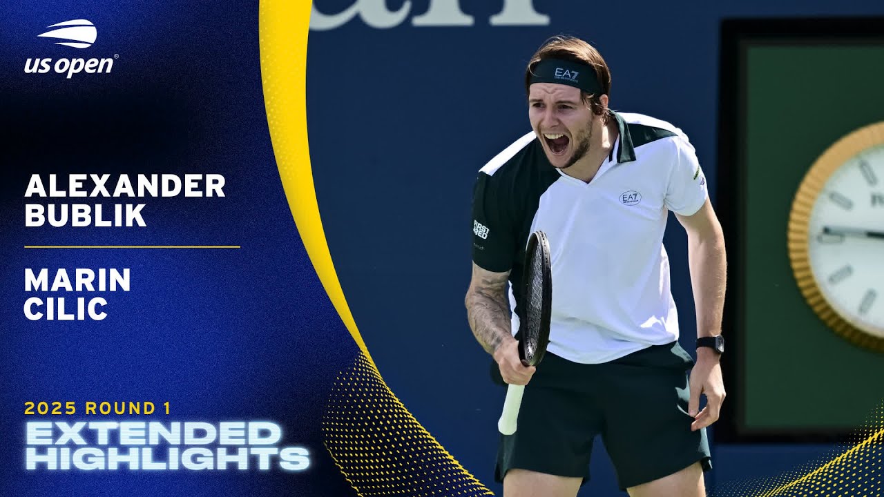 Alexander Bublik vs. Marin Cilic Extended Highlights | 2025 US Open Round 1