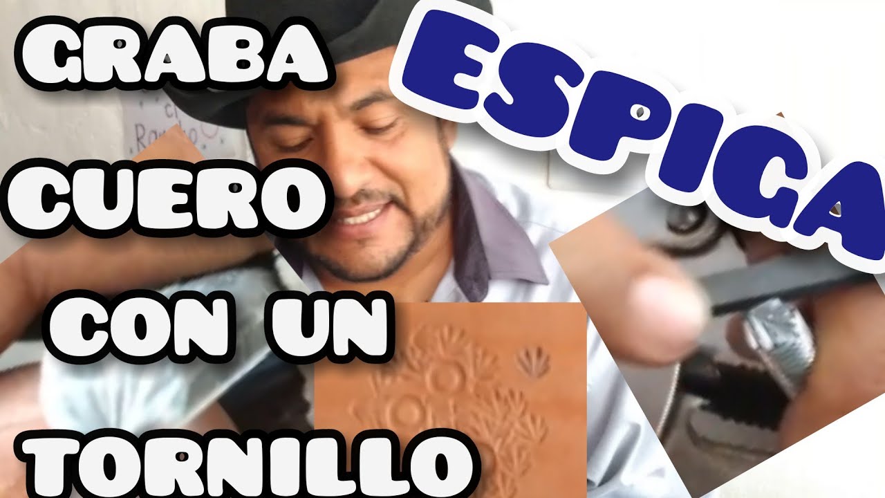 ESPIGA TORNILLO HERRAMIENTA REPUJADO CUERO GRABADO LABRADO CINCELADO ARTESANIA PIEL VAQUETA hdhd76