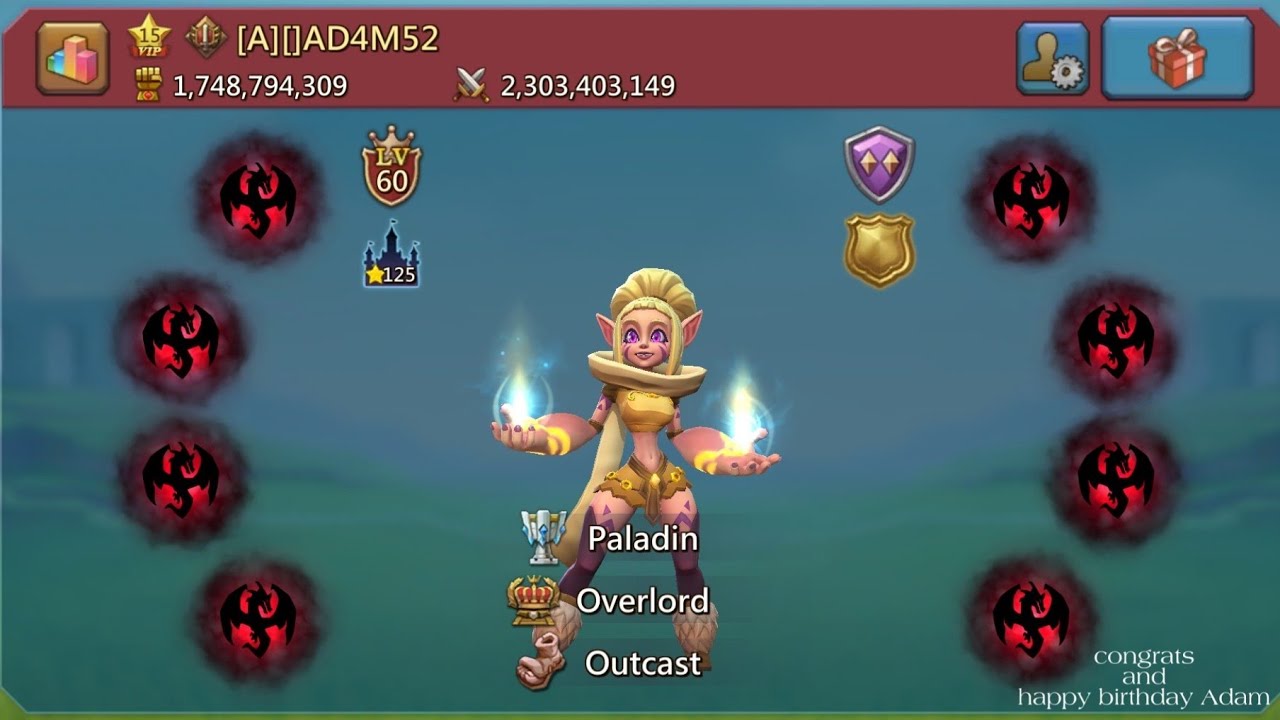 Lords Mobile - Nice Fight, Good Deff -- AD4M52 got Paladin 🥰