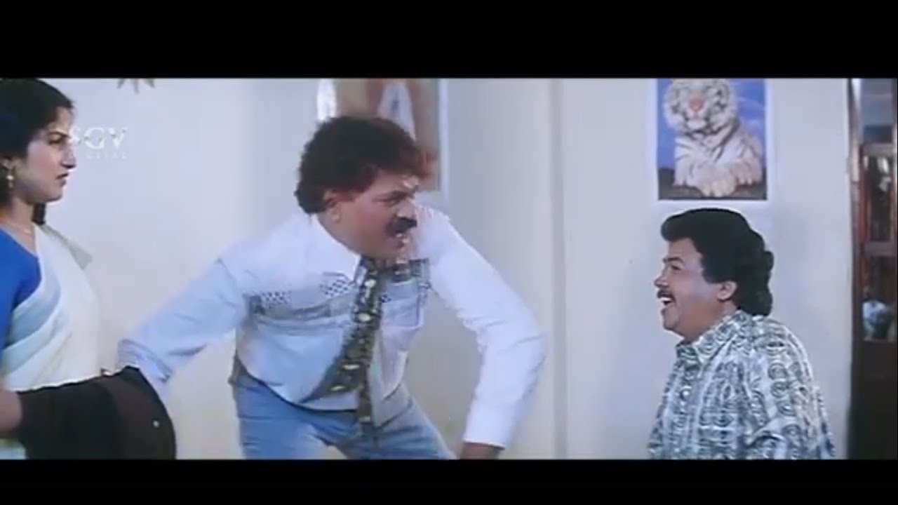 Police Tiger Prabhakar Slaps His Colleague During Investigation | Mysore Huli Kannada Movie Scene