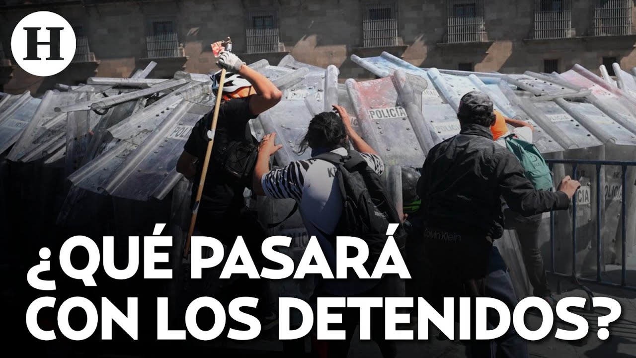 &iexcl;Por robo y lesiones! Vinculan a proceso a tres detenidos de la marcha de la generaci&oacute;n Z