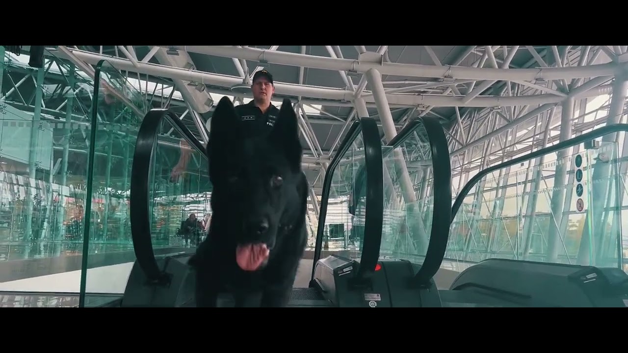 Policajný pes na letisku v Bratislave