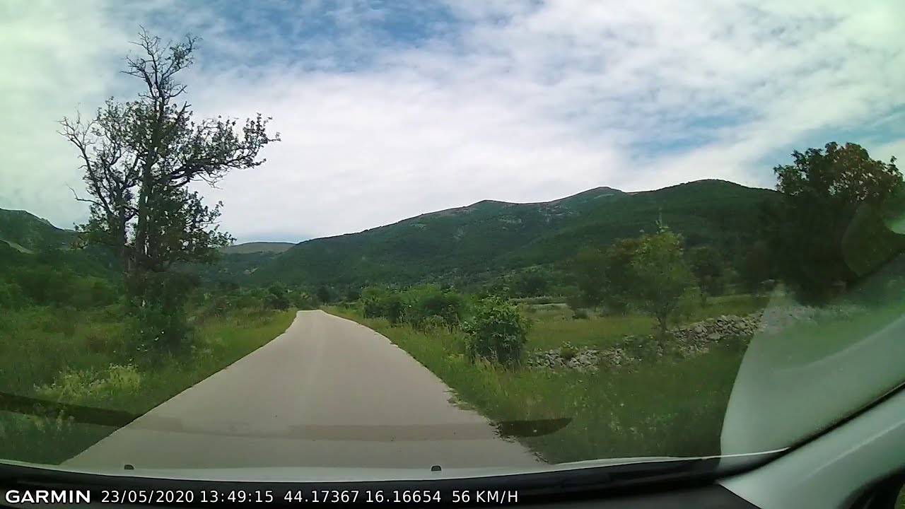 DRIVE #1023: Knin-Plavno (Croatia) (timelapse 4x) *Read Description*