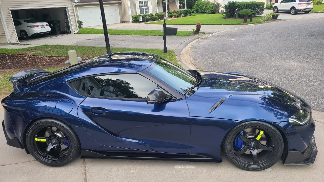 Supra A90 gets new stud conversion, dura coating tire shine, brakes and diy splitter