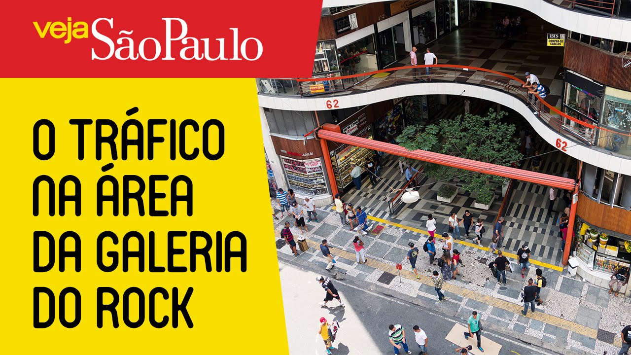 O tráfico na área da Galeria do Rock